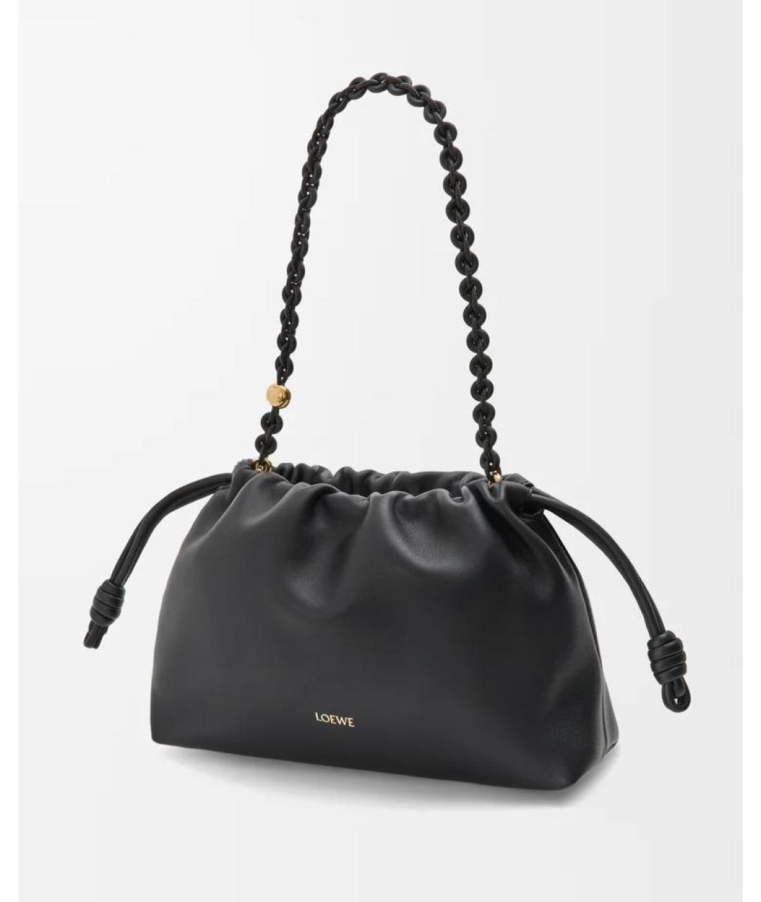 LOEWE Черная кожаная сумка через плечо, фото 5