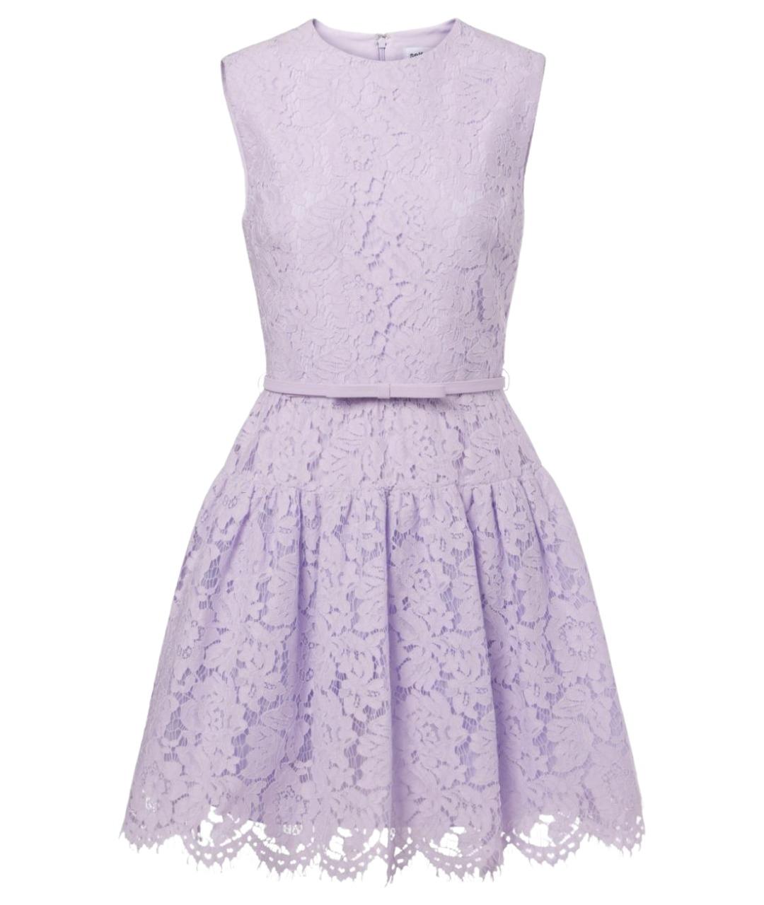 SELF-PORTRAIT Фиолетовое полиамидовое повседневное платье, фото 1