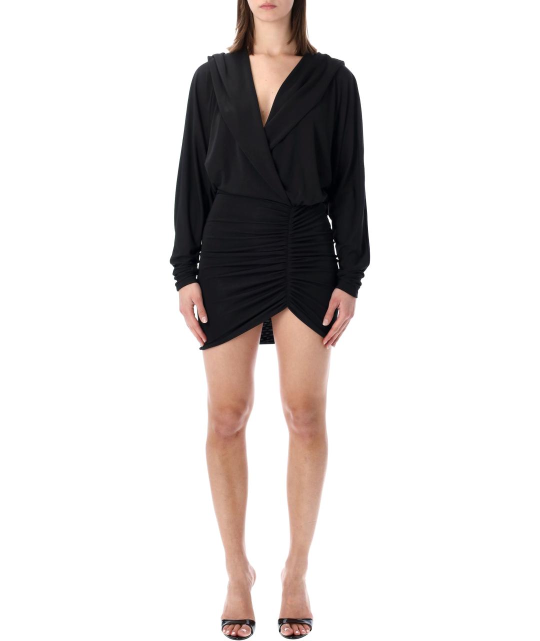 THE ANDAMANE Черное полиэстеровое коктейльное платье, фото 1