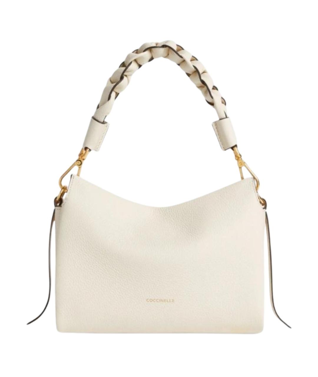 COCCINELLE Белая кожаная сумка через плечо, фото 1