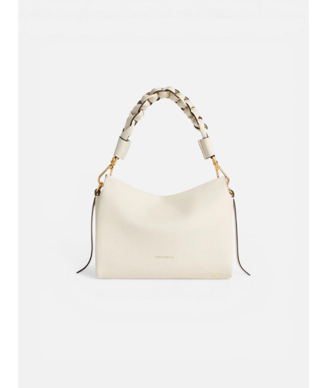 COCCINELLE Белая кожаная сумка через плечо, фото 5