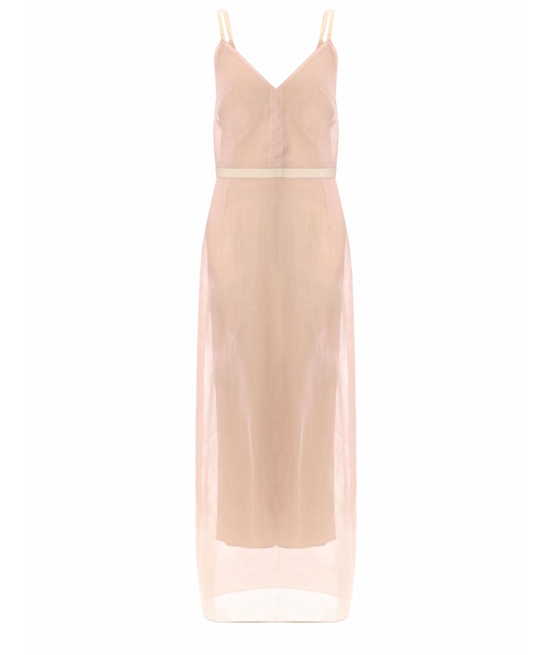 Carven Розовое хлопковое повседневное платье, фото 1