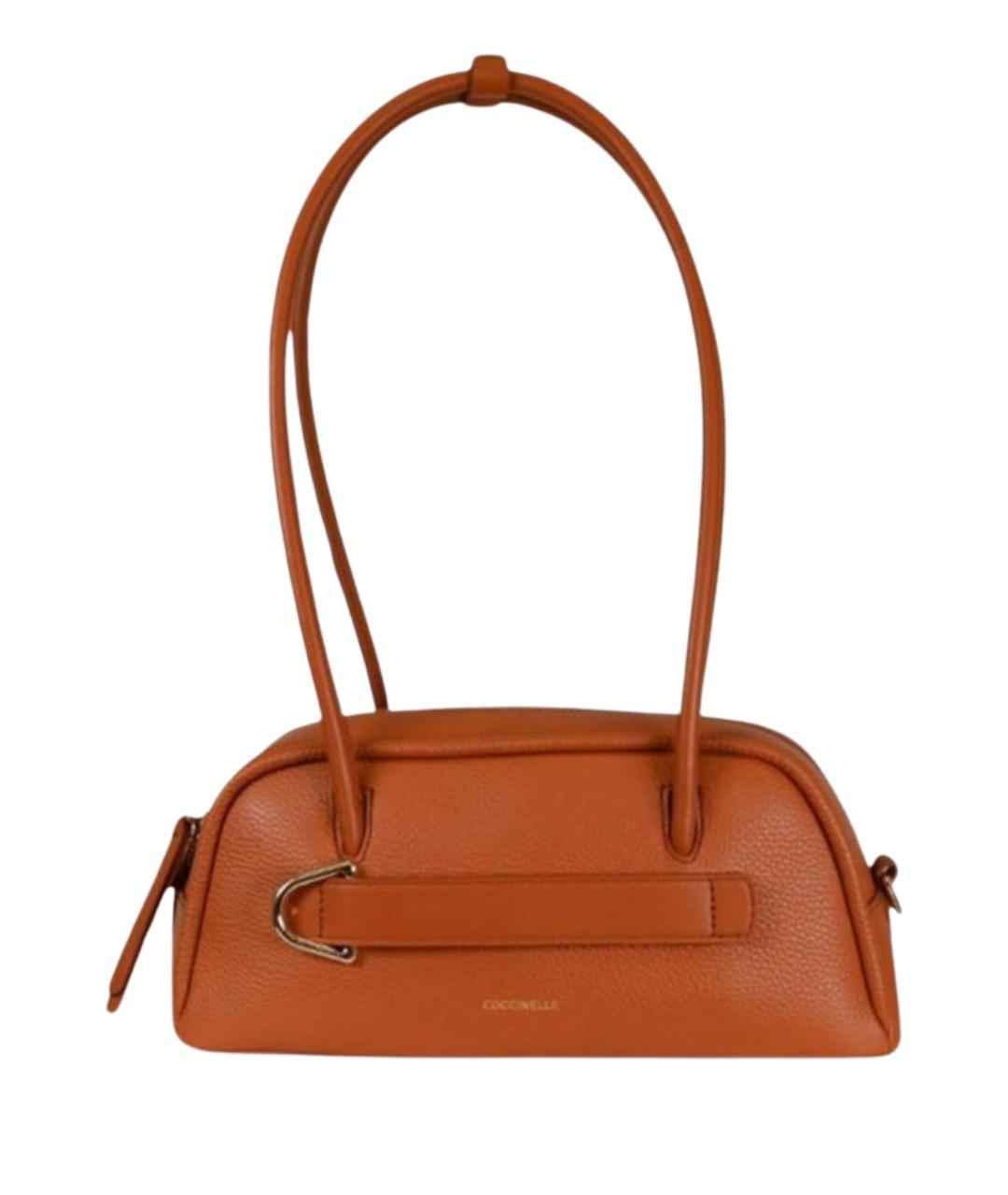 COCCINELLE Коричневая кожаная сумка через плечо, фото 1