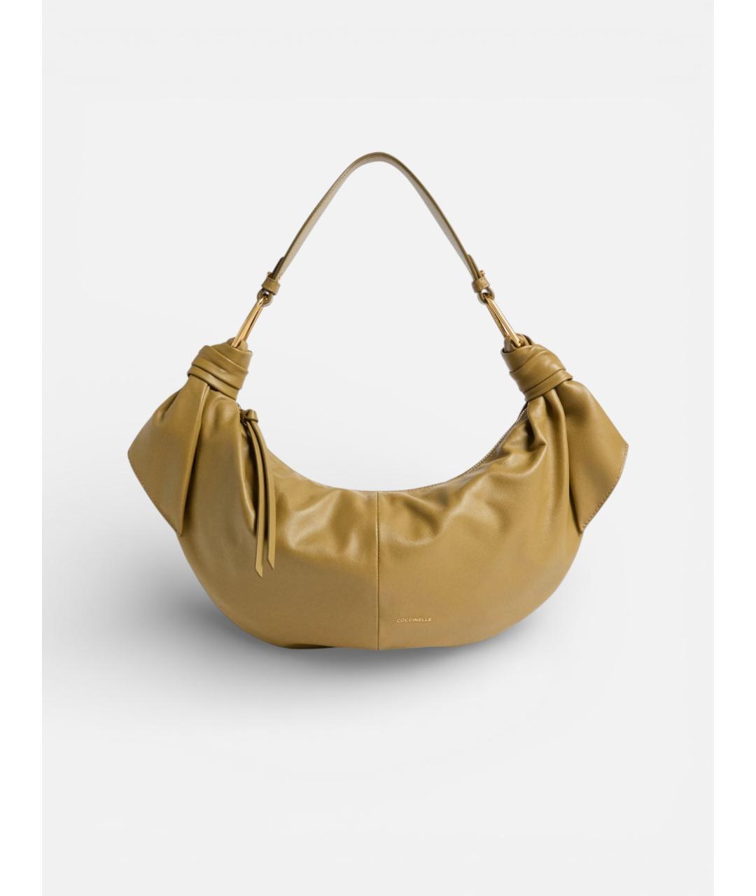 COCCINELLE Зеленая кожаная сумка через плечо, фото 6