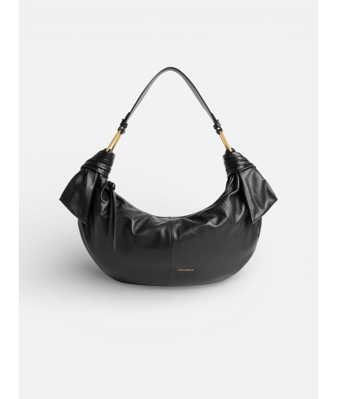 COCCINELLE Черная кожаная сумка через плечо, фото 5