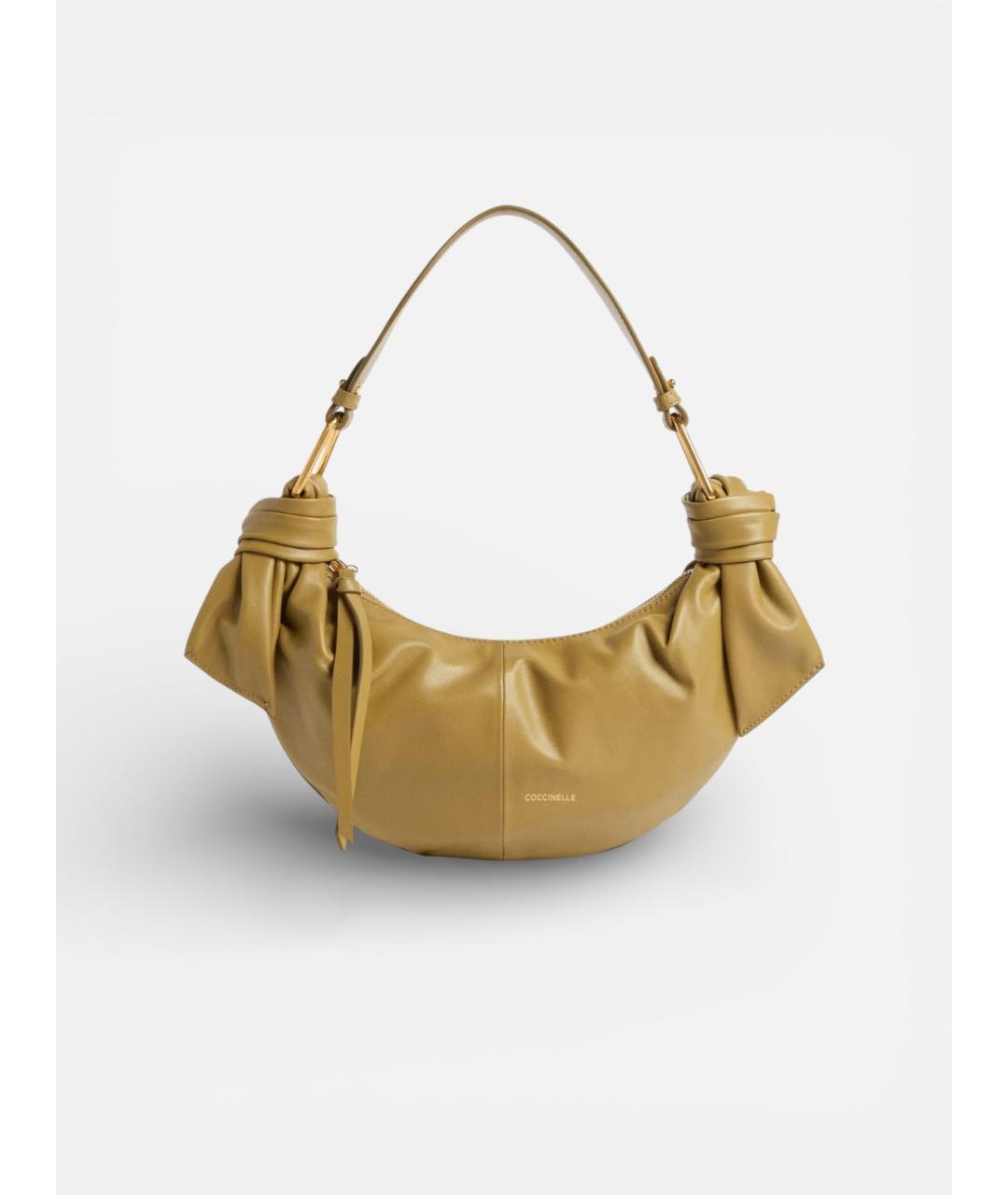 COCCINELLE Зеленая кожаная сумка через плечо, фото 6