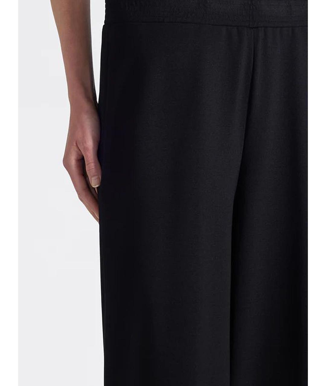 LIVIANA CONTI Черные вискозные брюки широкие, фото 3