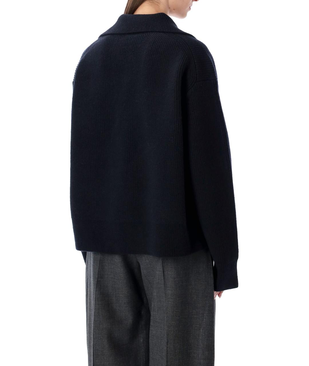 STUDIO NICHOLSON Темно-синий шерстяной джемпер / свитер, фото 3