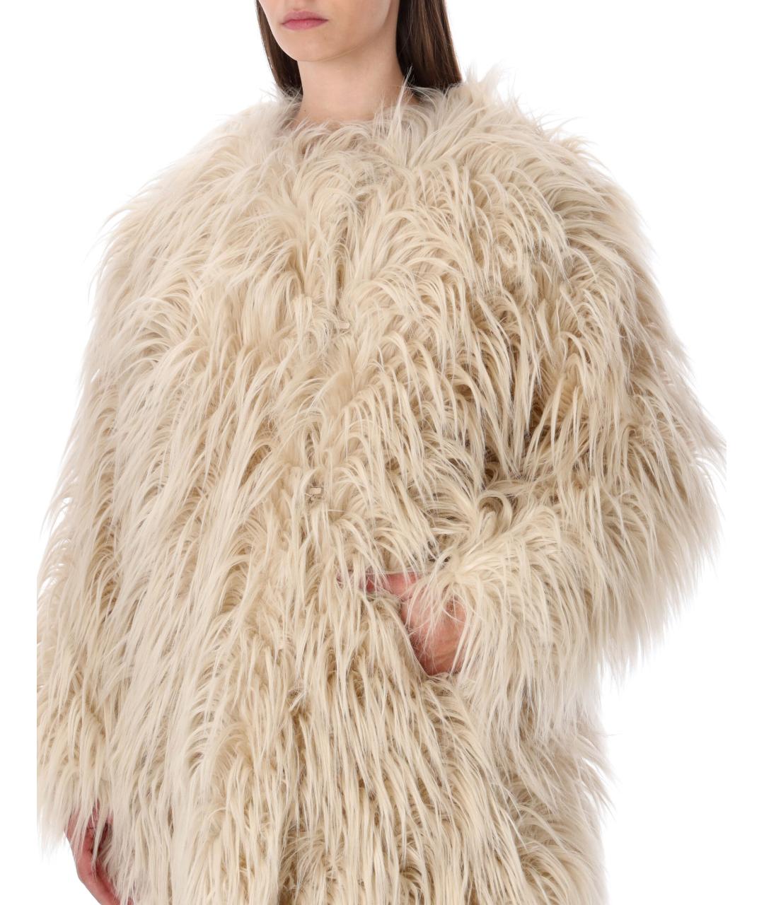 Goldbergh Бежевая шуба, фото 3