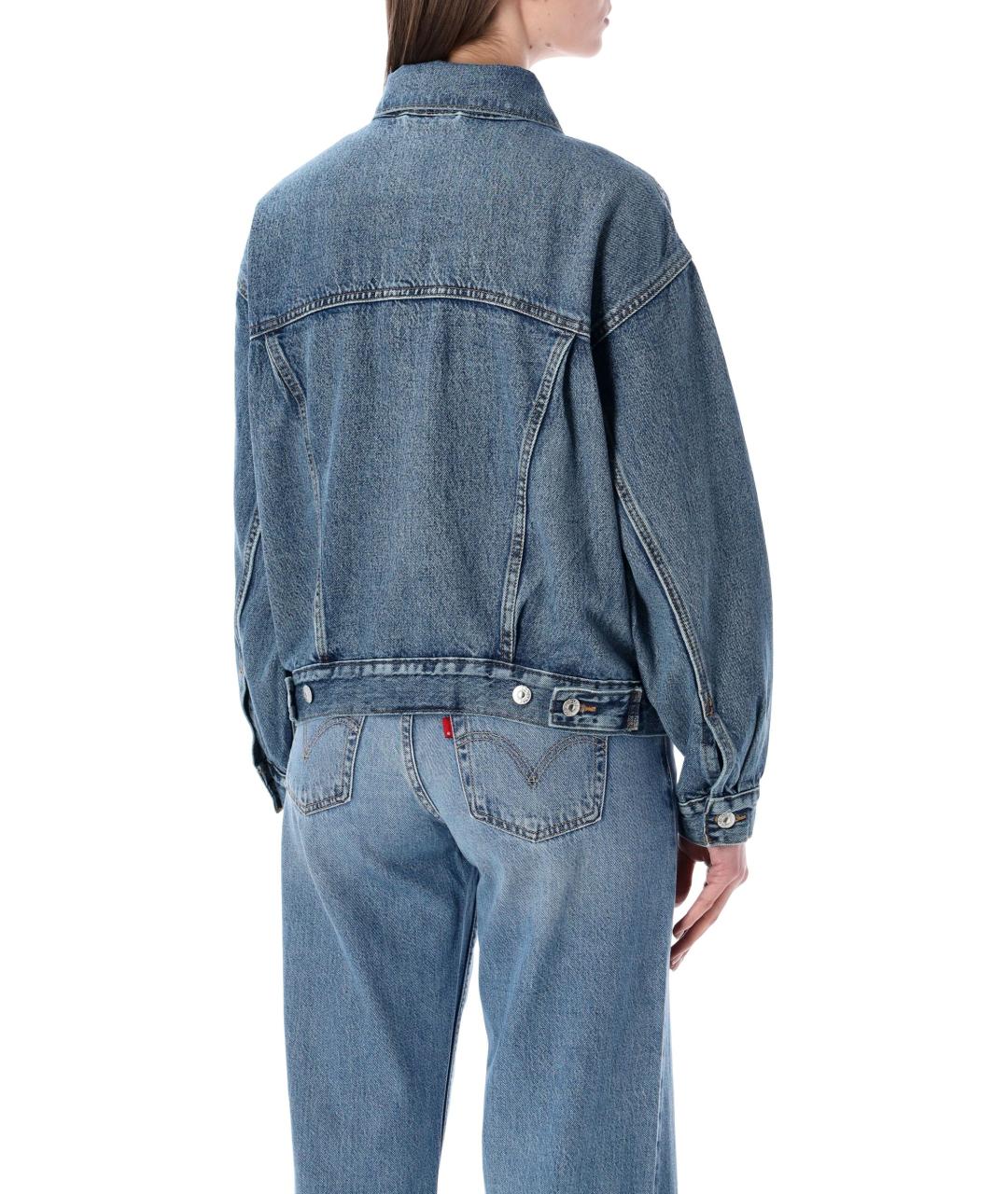 LEVI'S Синяя хлопковая куртка, фото 2