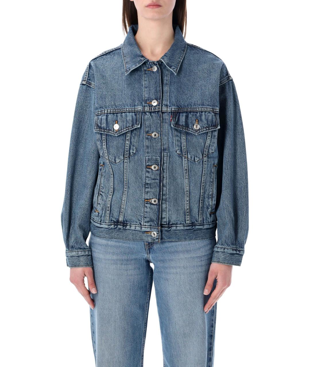 LEVI'S Синяя хлопковая куртка, фото 1