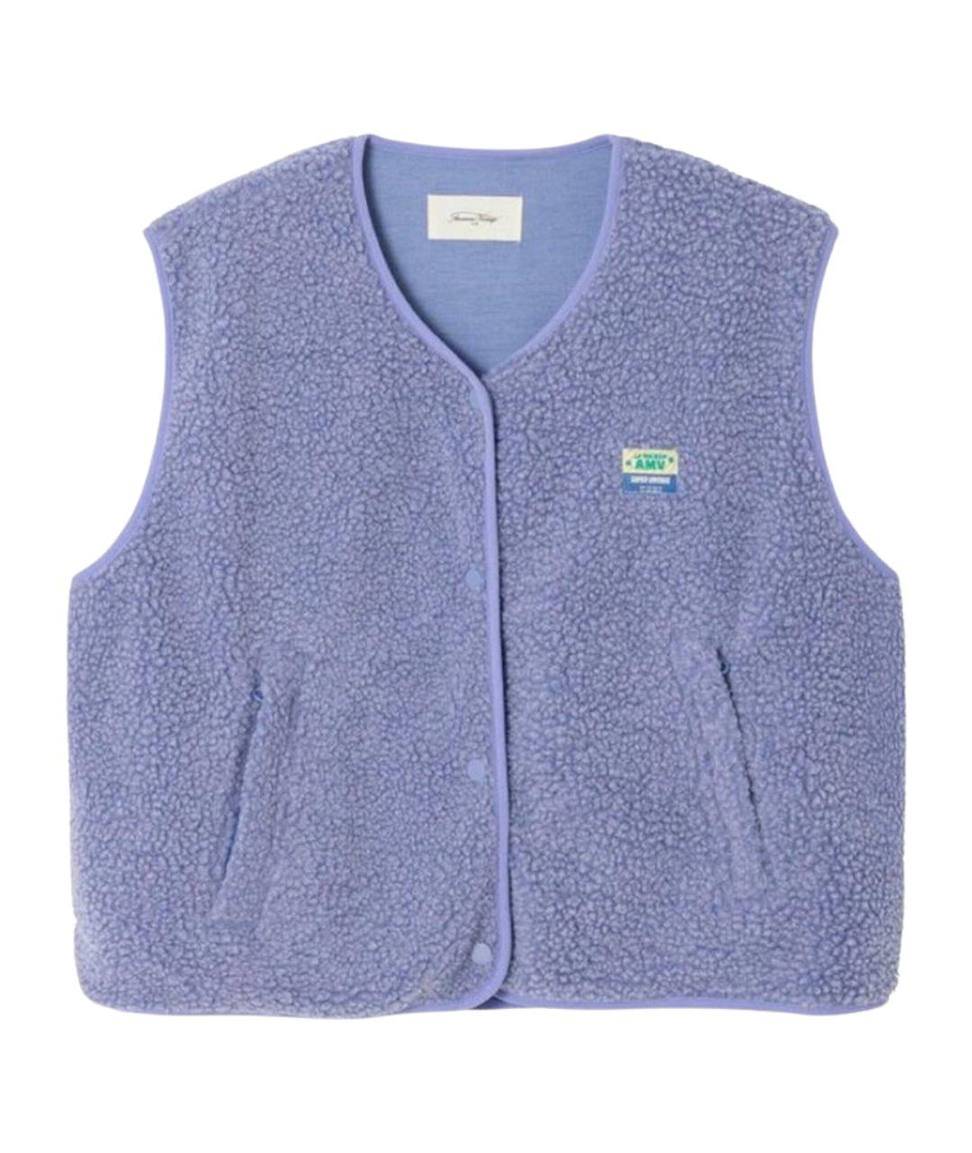 American vintage Фиолетовый полиэстеровый жилет, фото 1