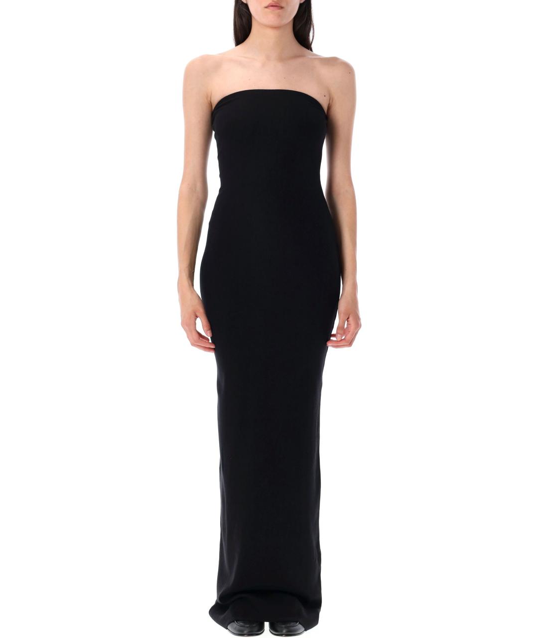 ETERNE Черное хлопковое вечернее платье, фото 2