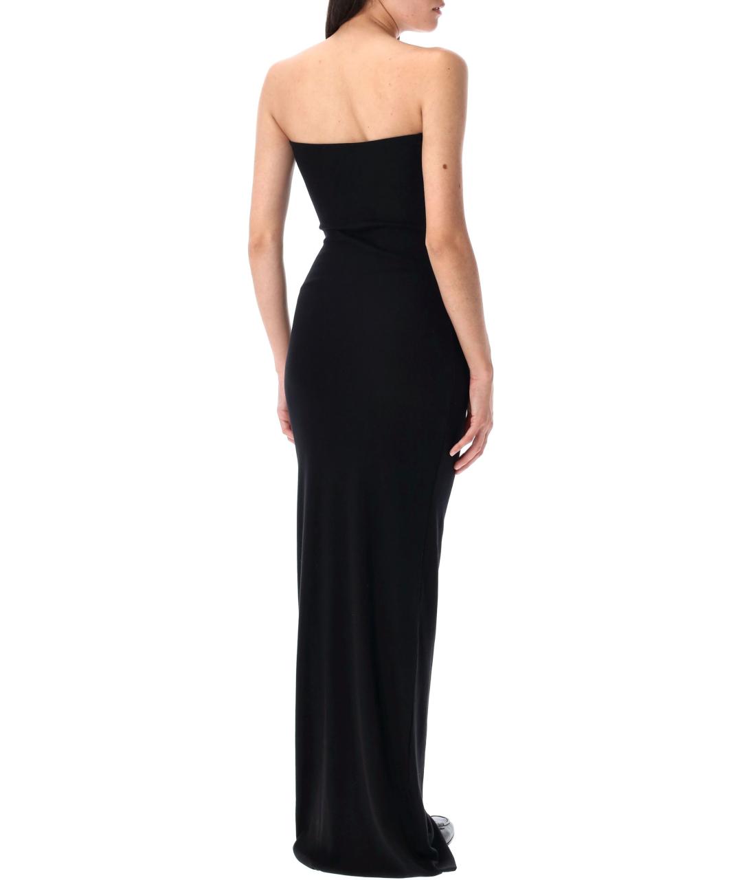 ETERNE Черное хлопковое вечернее платье, фото 3