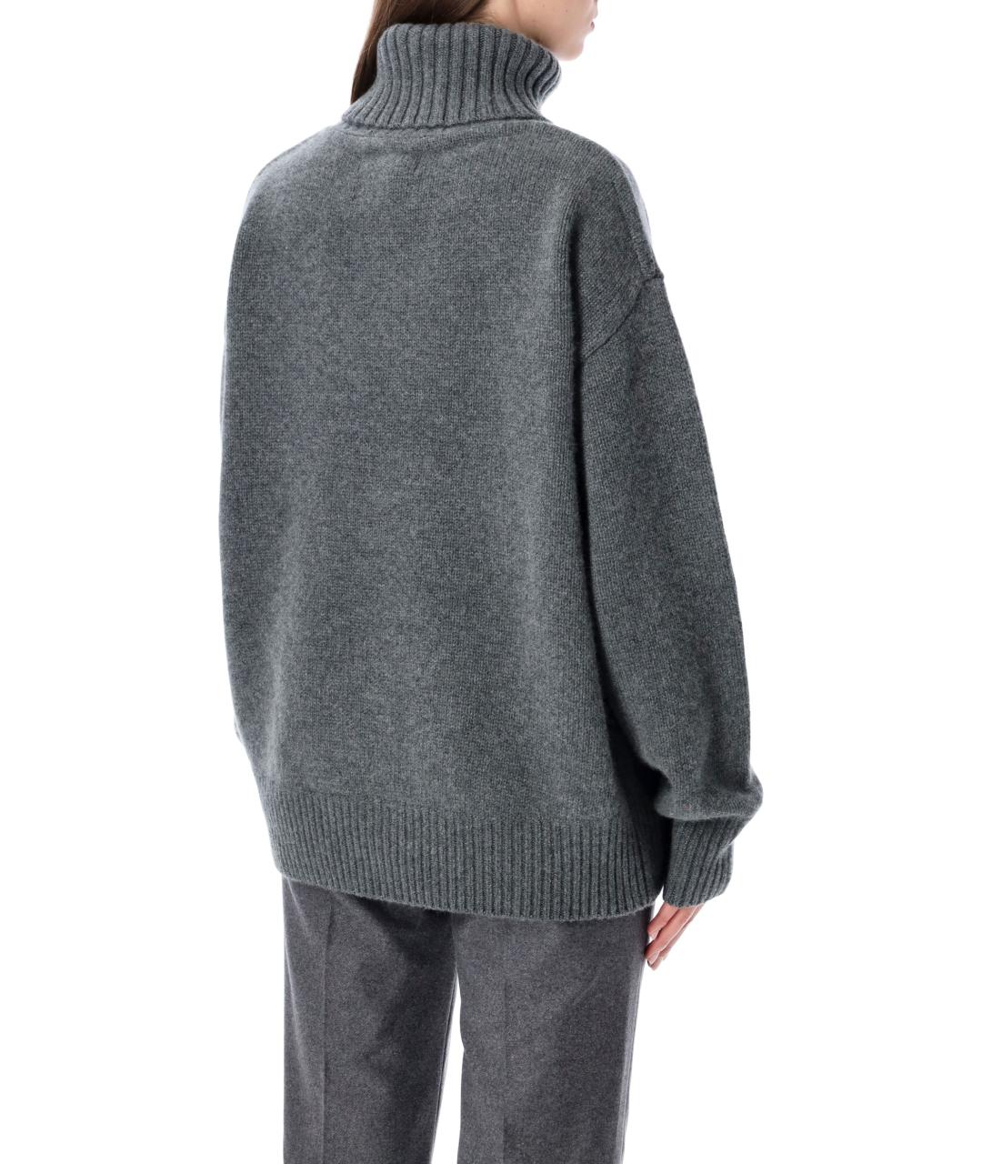 EXTREME CASHMERE Серый кашемировый джемпер / свитер, фото 2