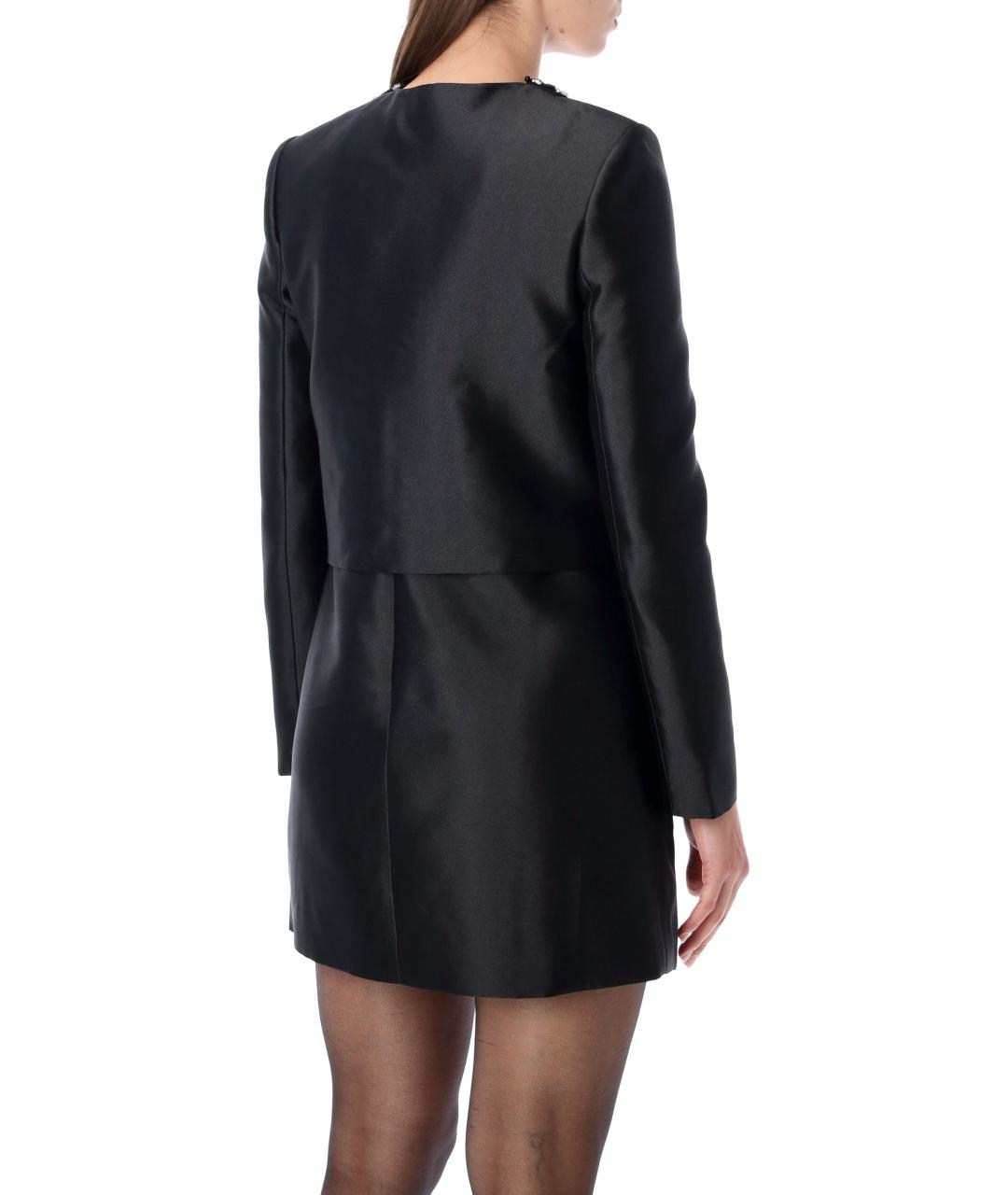 SELF-PORTRAIT Черный полиэстеровый жакет/пиджак, фото 3