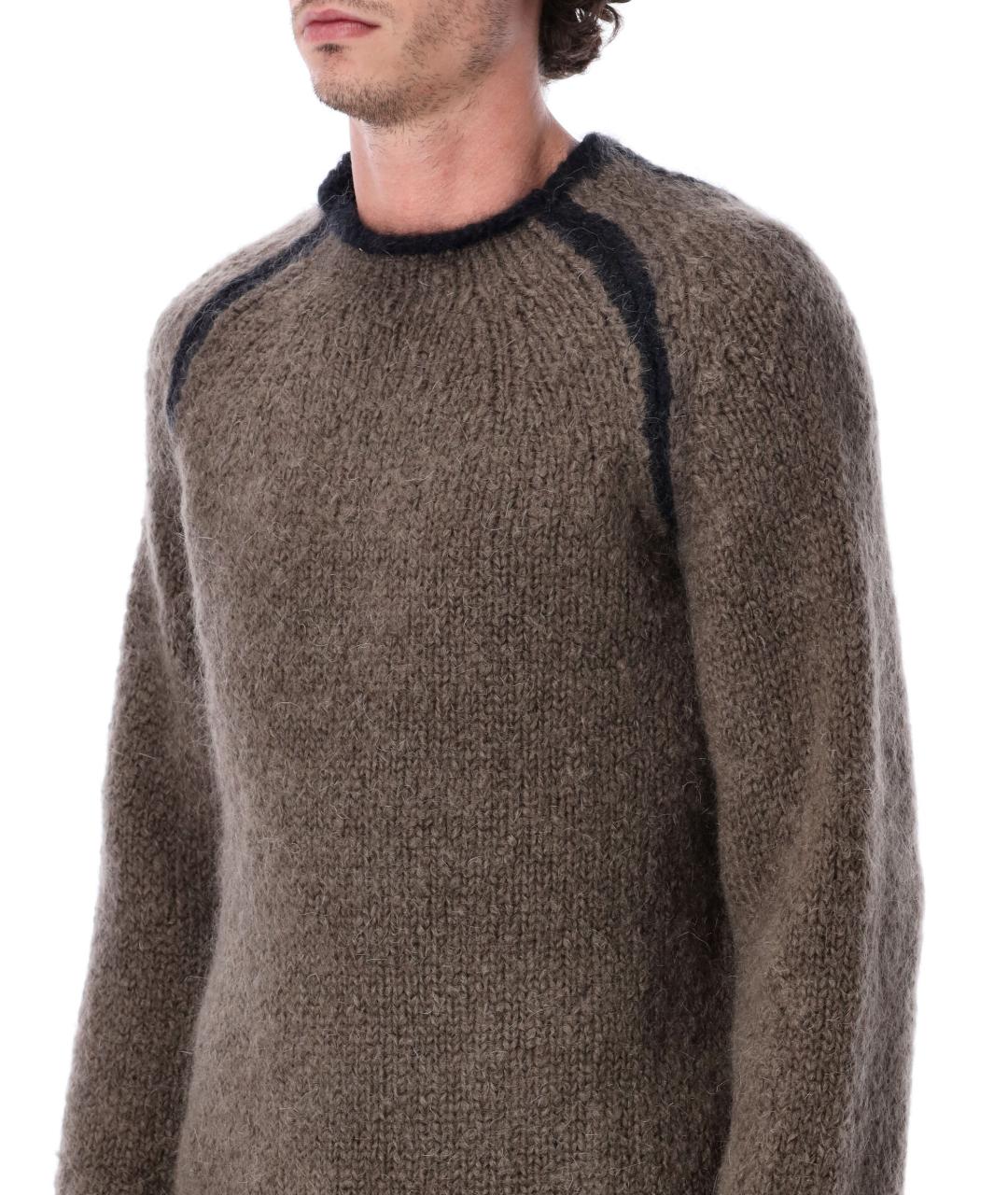 OUR LEGACY Коричневый шерстяной джемпер / свитер, фото 3