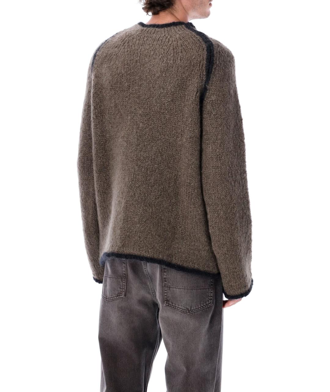 OUR LEGACY Коричневый шерстяной джемпер / свитер, фото 2
