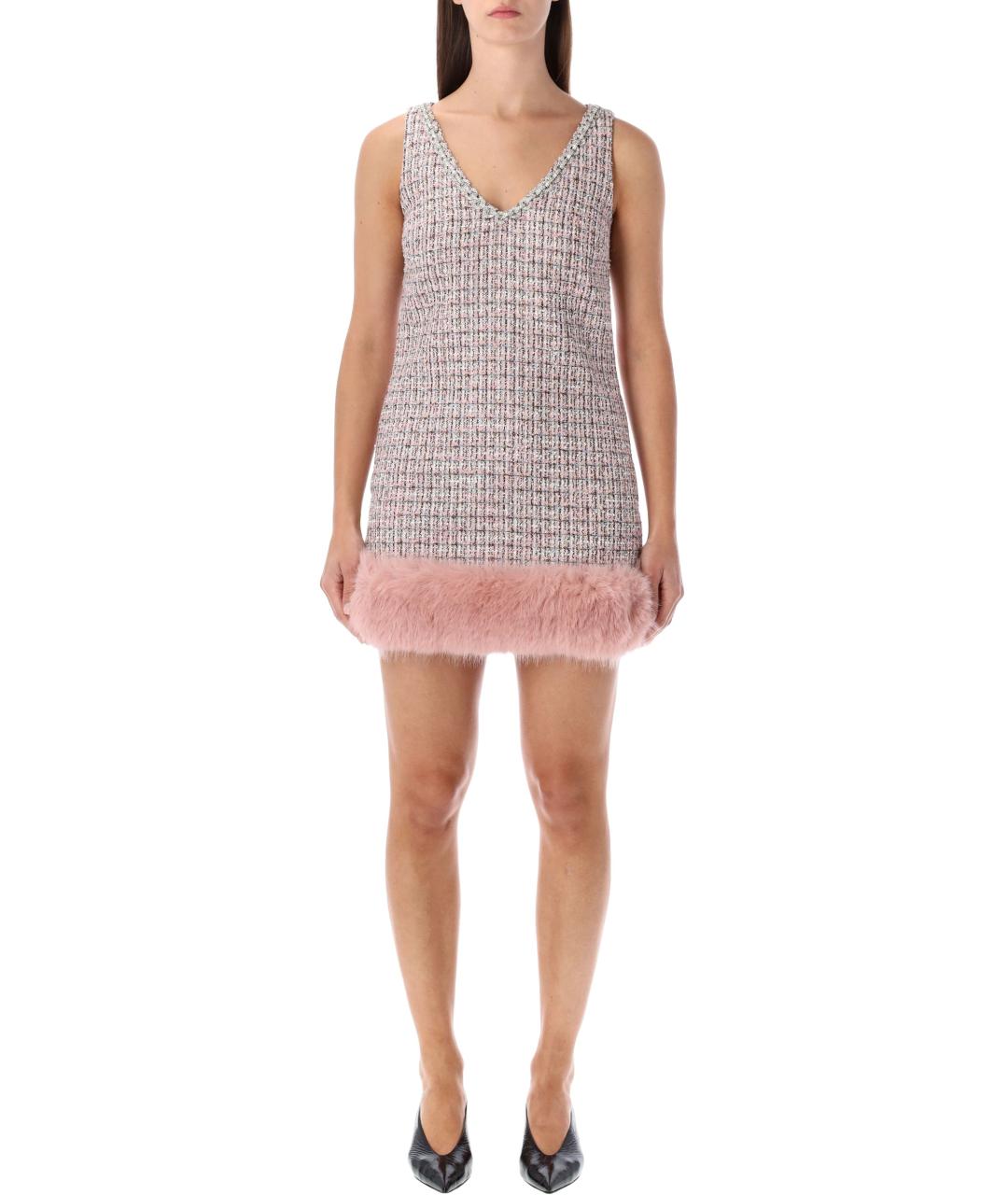 SELF-PORTRAIT Розовое полиэстеровое коктейльное платье, фото 2