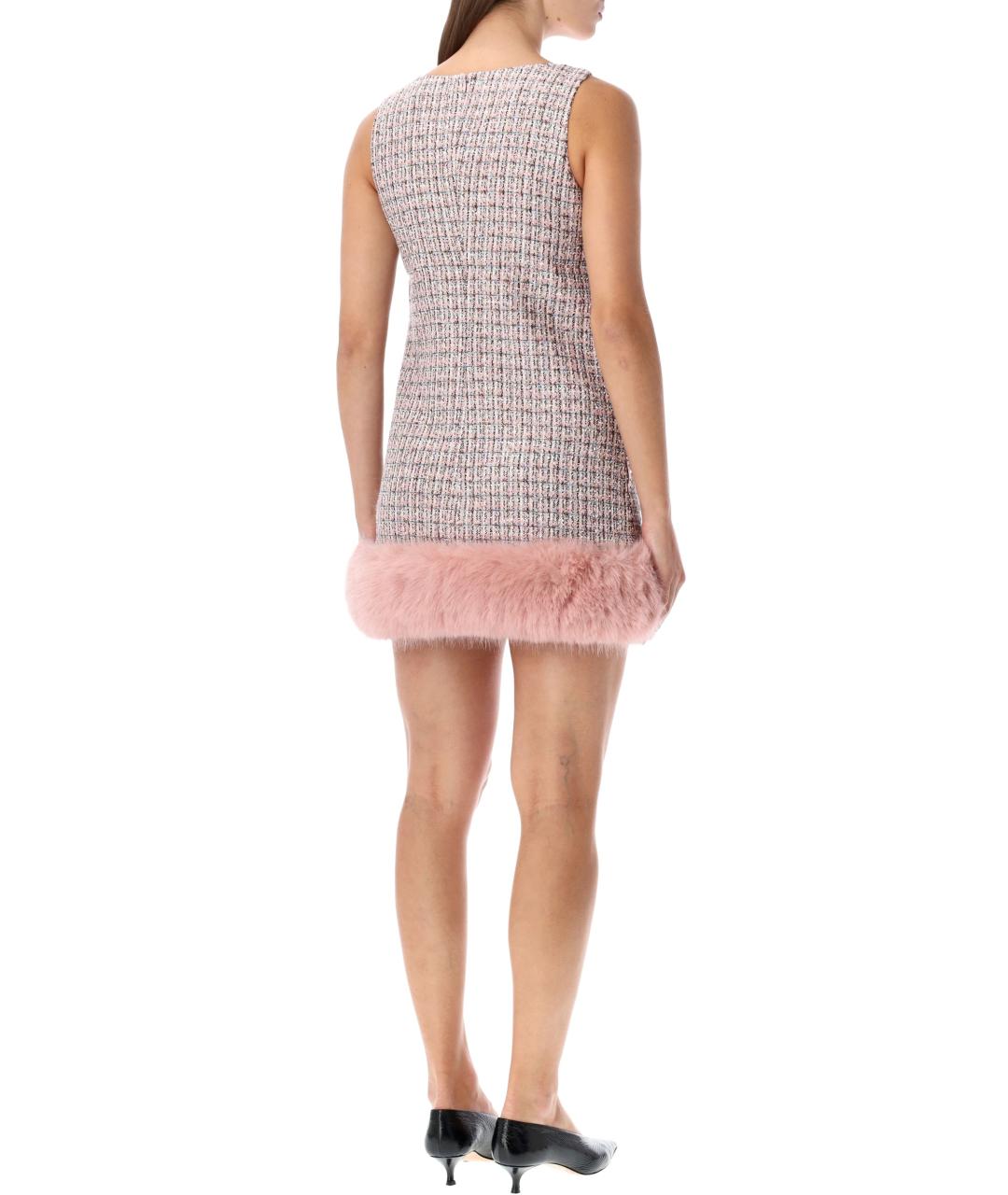 SELF-PORTRAIT Розовое полиэстеровое коктейльное платье, фото 3