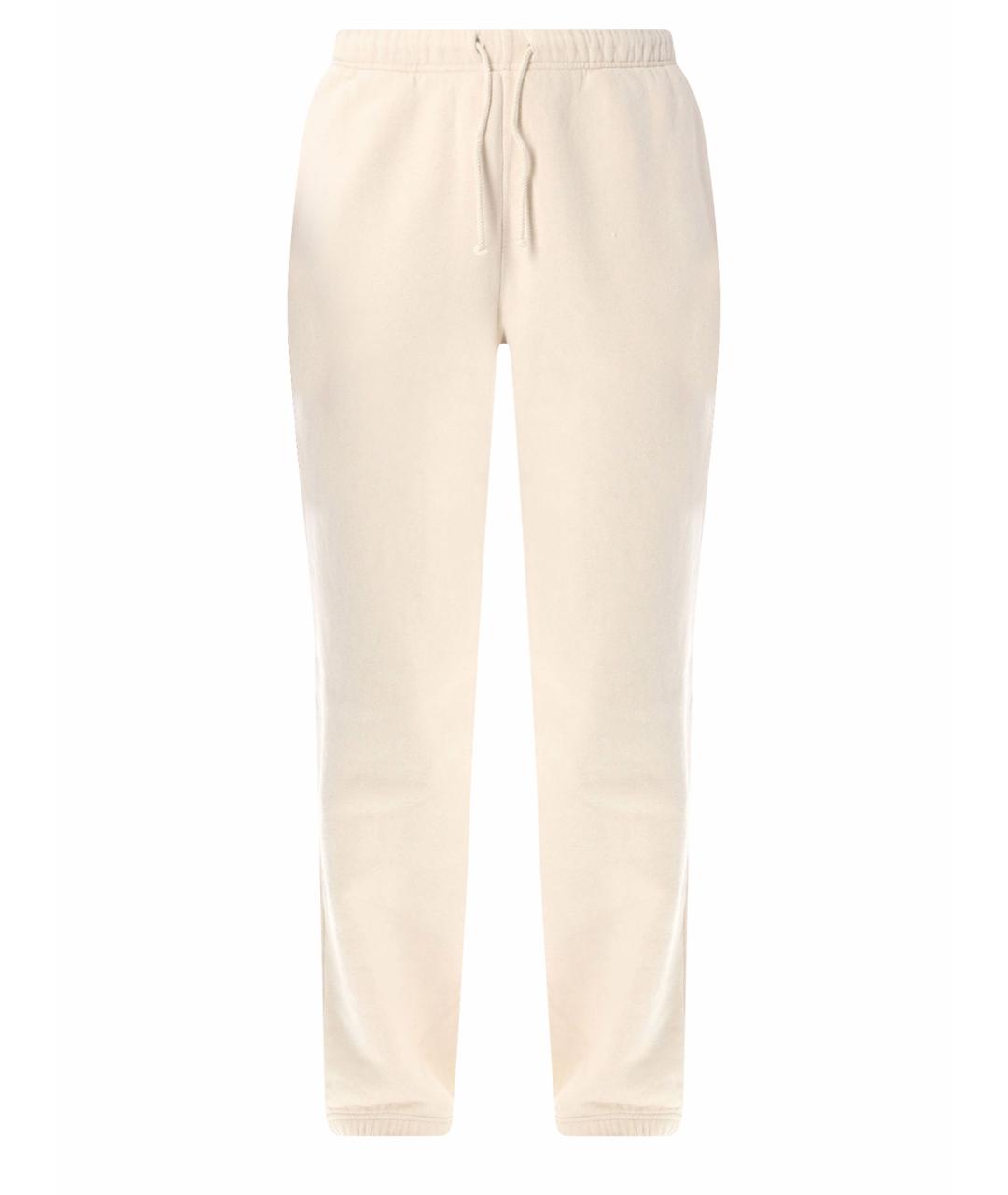 American vintage Бежевые хлопковые спортивные брюки и шорты, фото 1