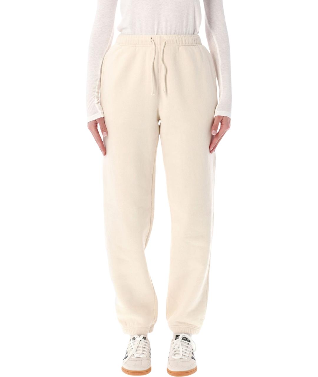 American vintage Бежевые хлопковые спортивные брюки и шорты, фото 4