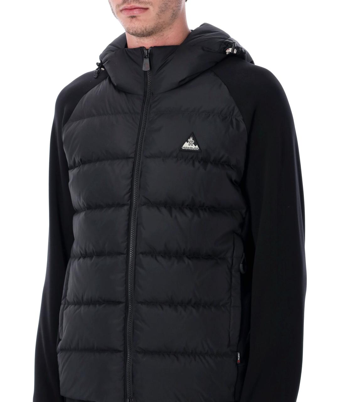 MONCLER GRENOBLE Черная полиамидовая куртка, фото 4