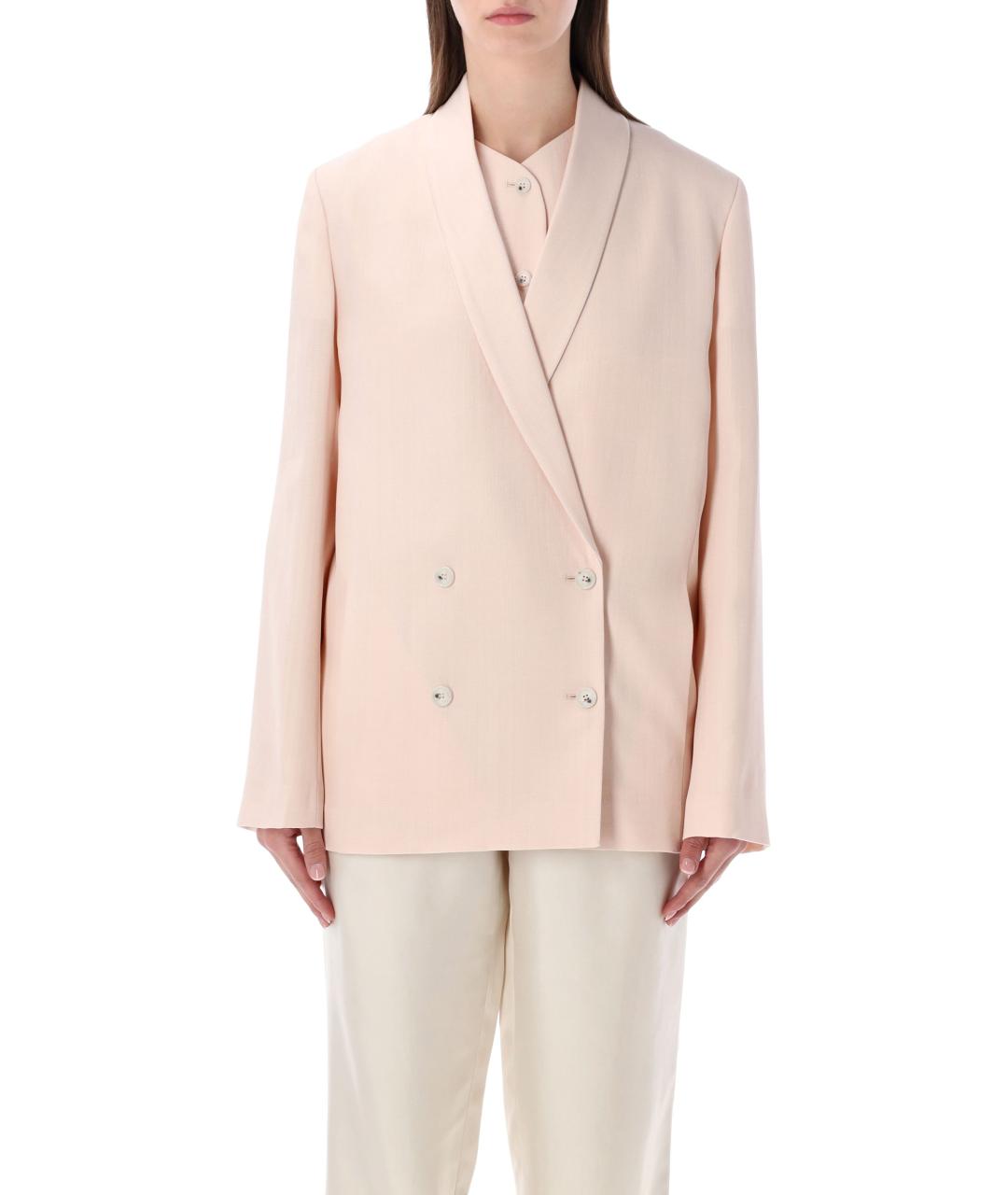 LOULOU STUDIO Розовый вискозный жакет/пиджак, фото 1