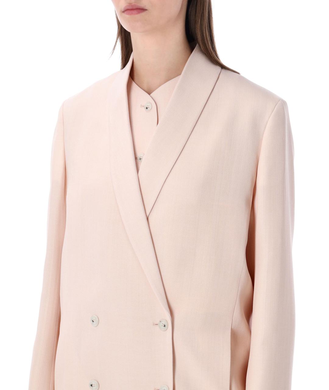 LOULOU STUDIO Розовый вискозный жакет/пиджак, фото 3