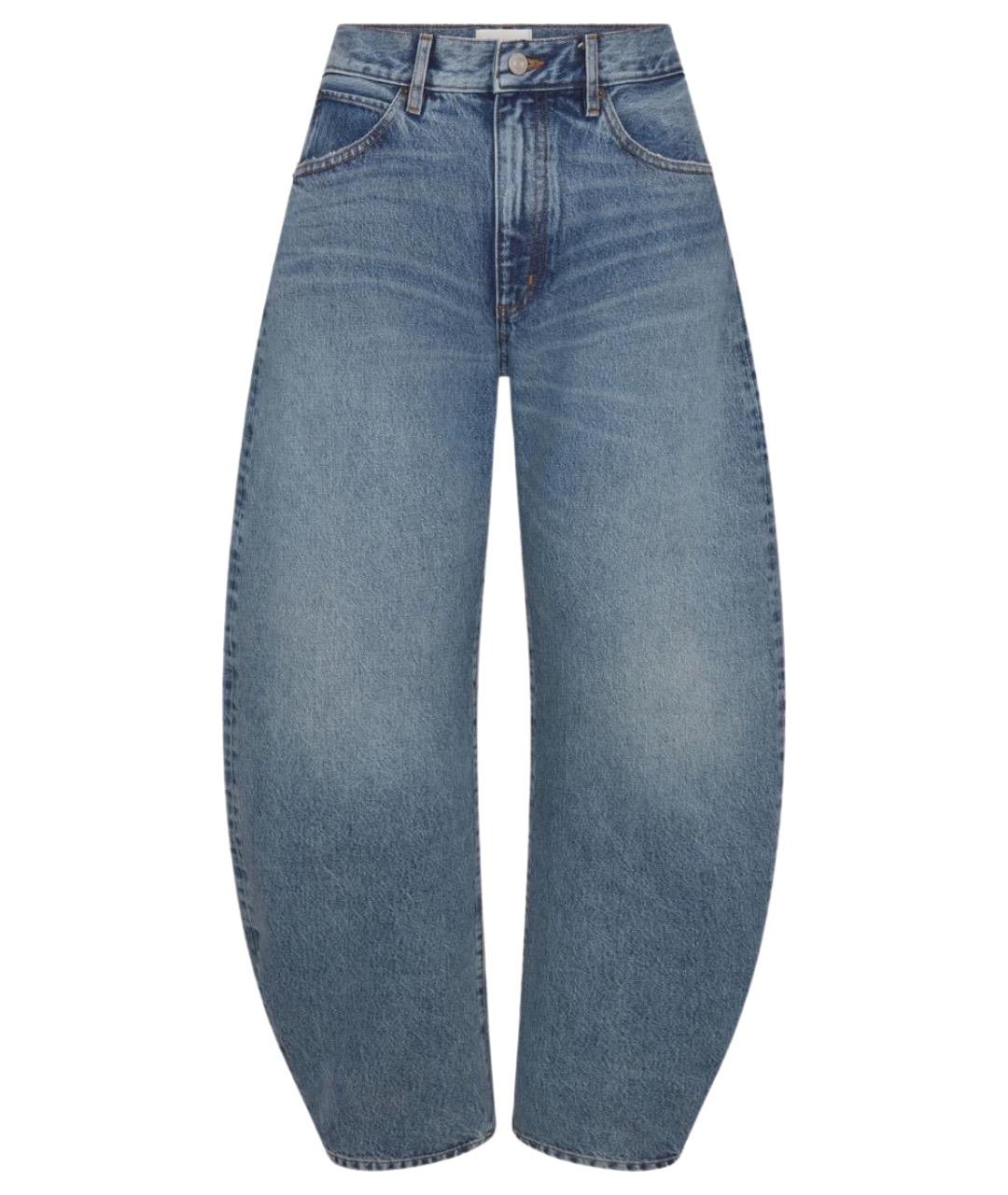 FRAME Синие хлопковые прямые джинсы, фото 1