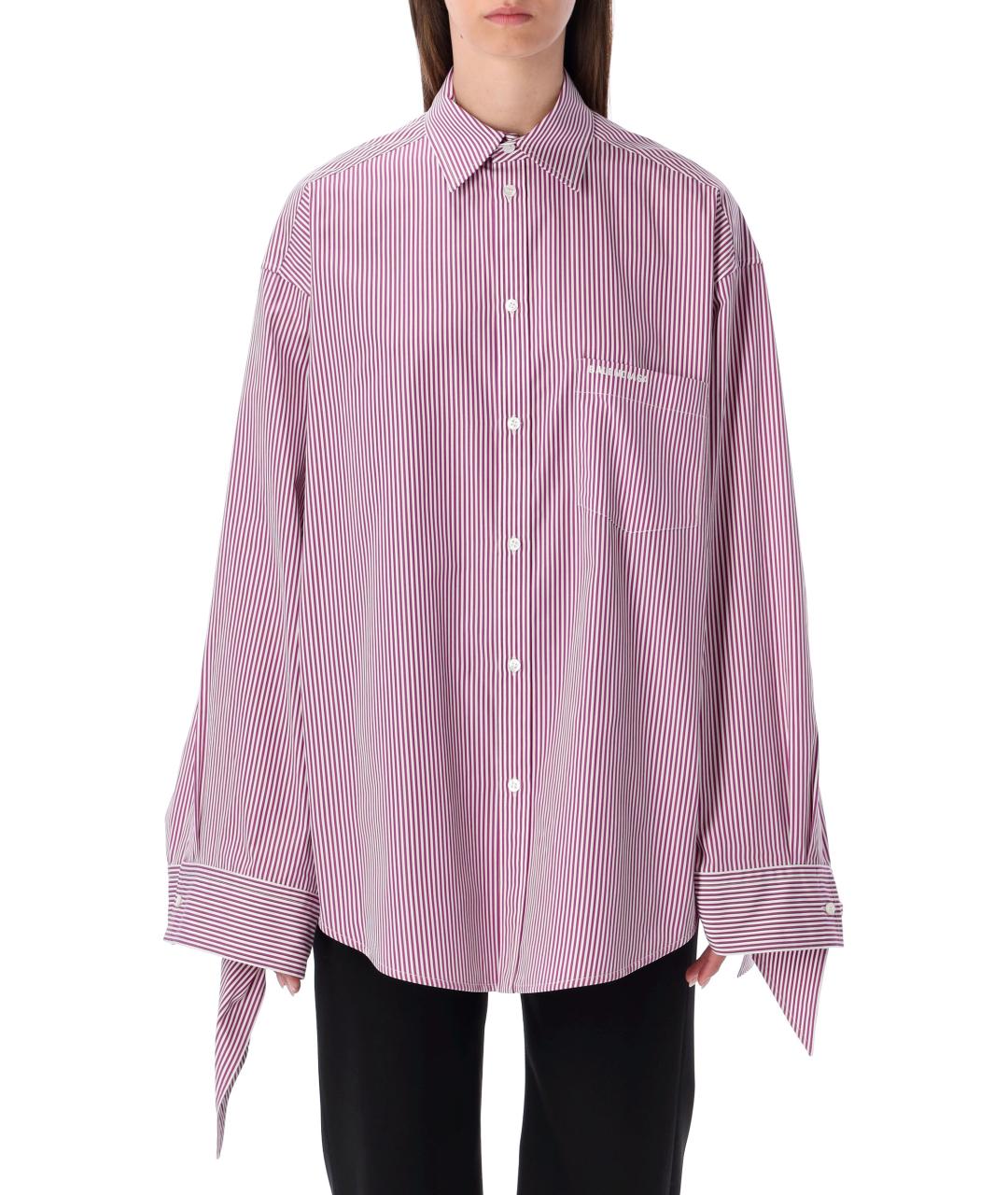 BALENCIAGA Фиолетовая хлопковая рубашка, фото 1