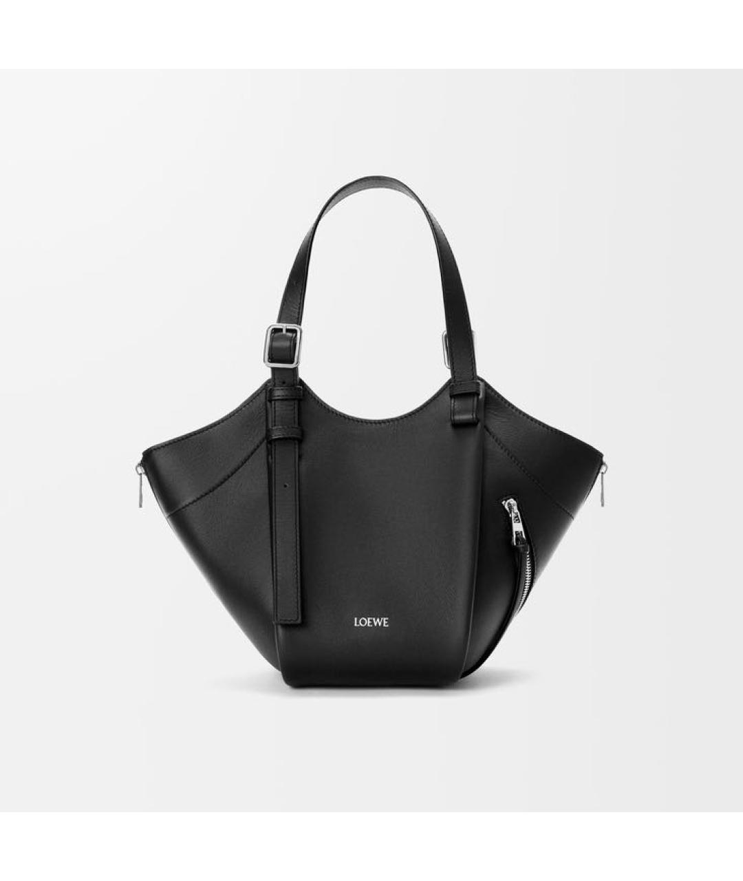 LOEWE Черная кожаная сумка через плечо, фото 6