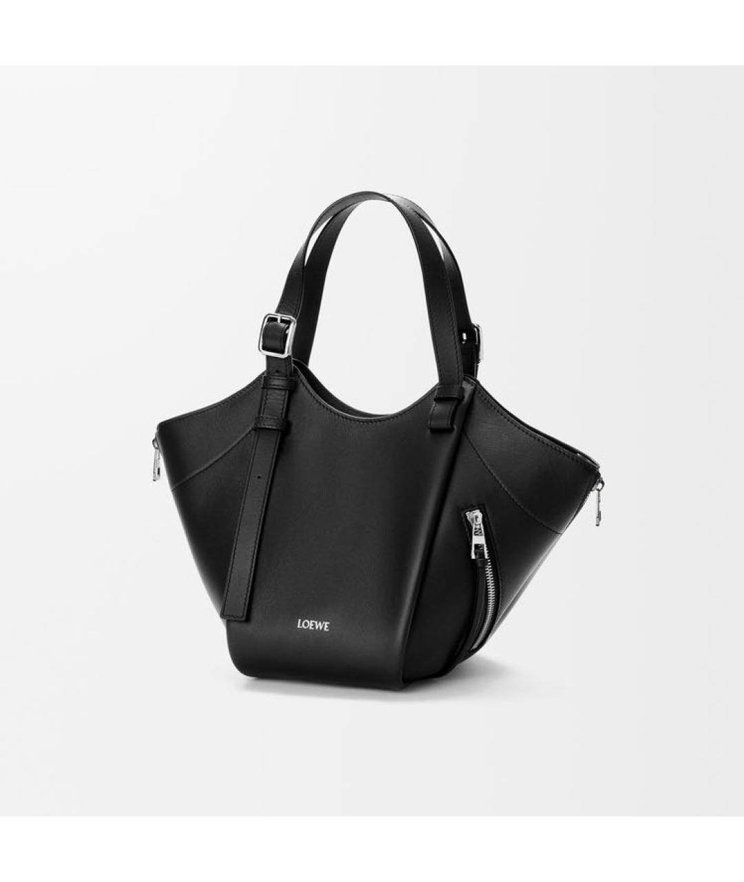 LOEWE Черная кожаная сумка через плечо, фото 4