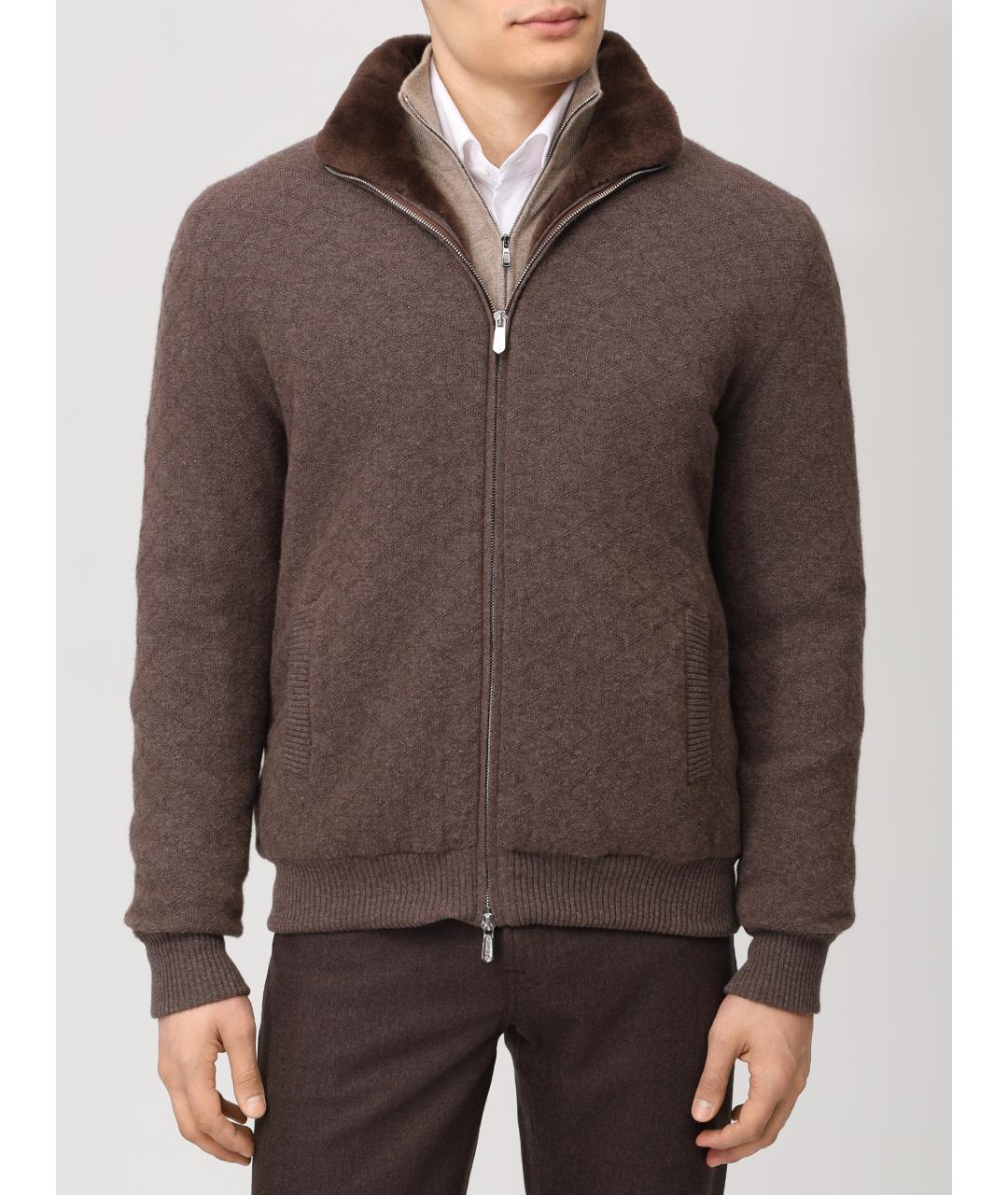 SVEVO Коричневая шерстяная куртка, фото 4