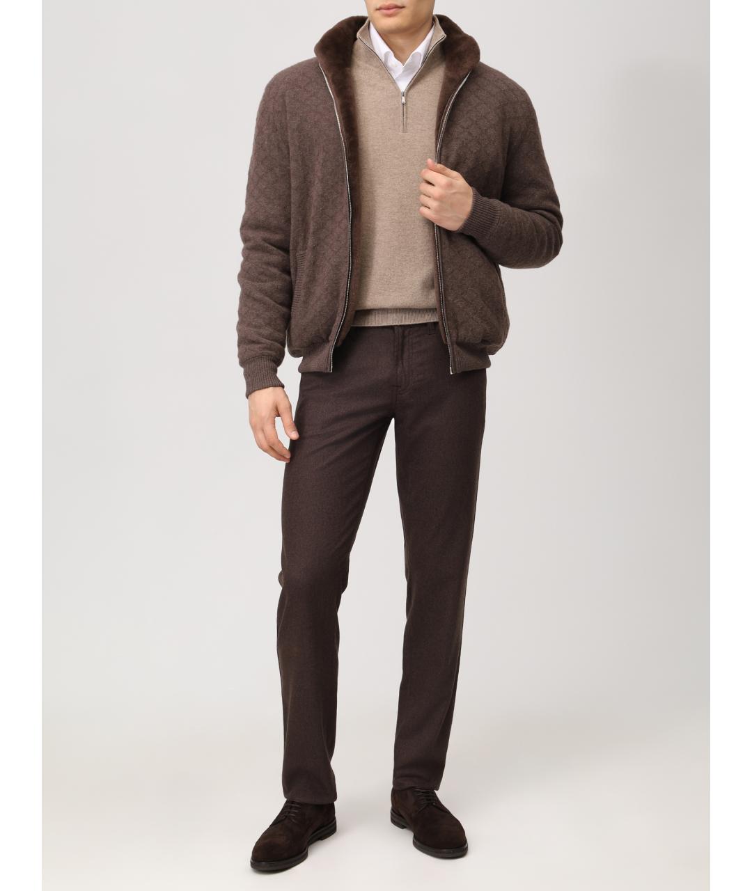 SVEVO Коричневая шерстяная куртка, фото 2