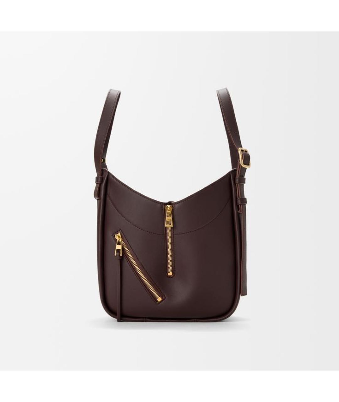 LOEWE Коричневая кожаная сумка через плечо, фото 5