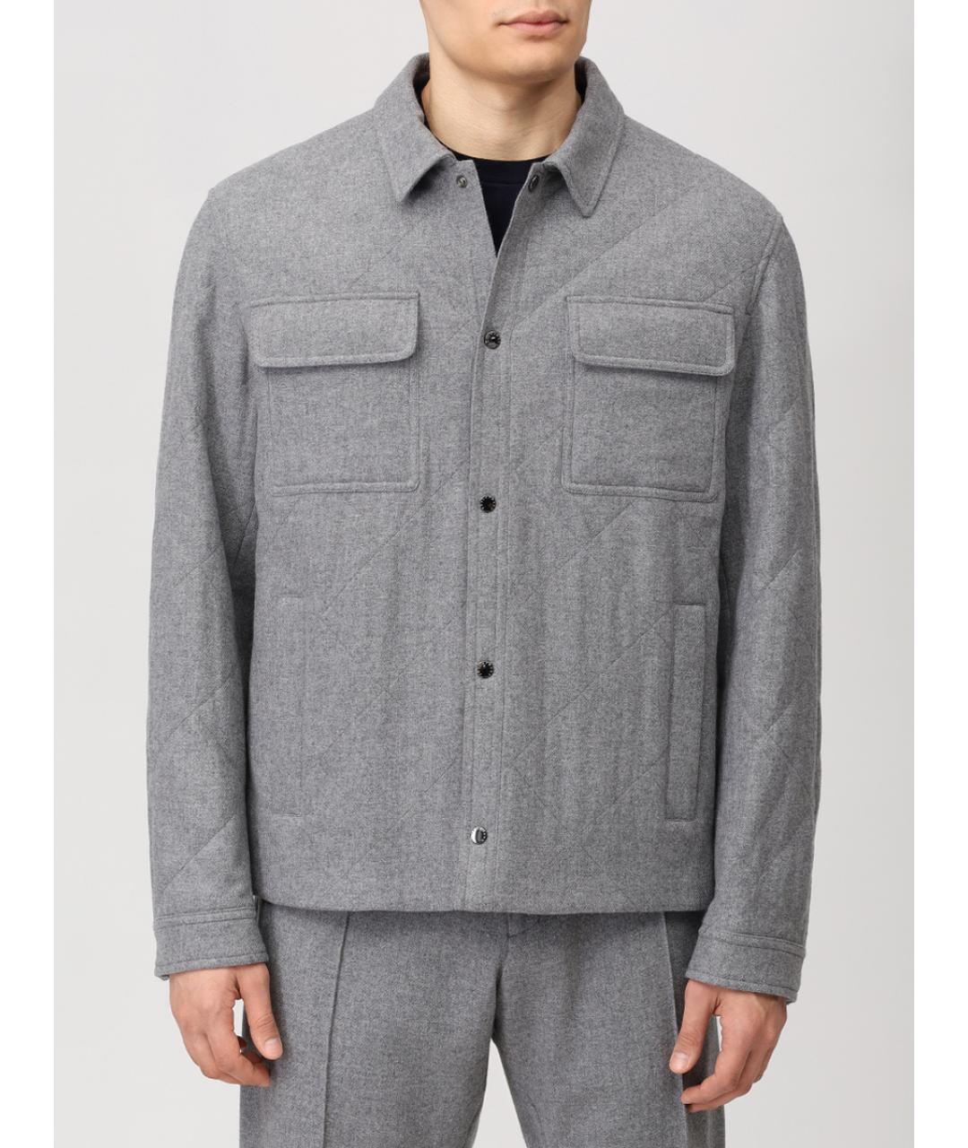 PAUL & SHARK Серая шерстяная куртка, фото 4