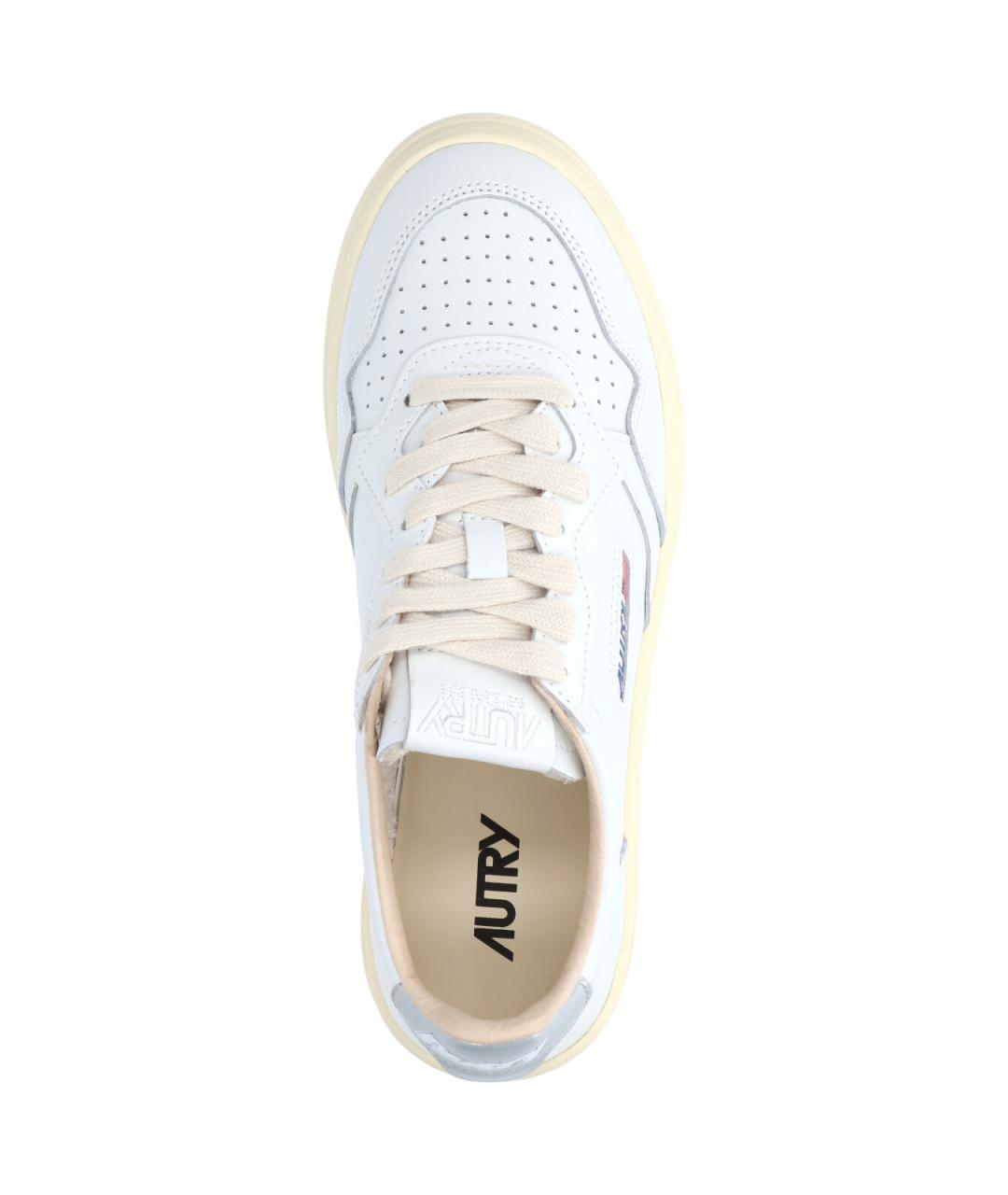 AUTRY Белые кожаные кроссовки, фото 5