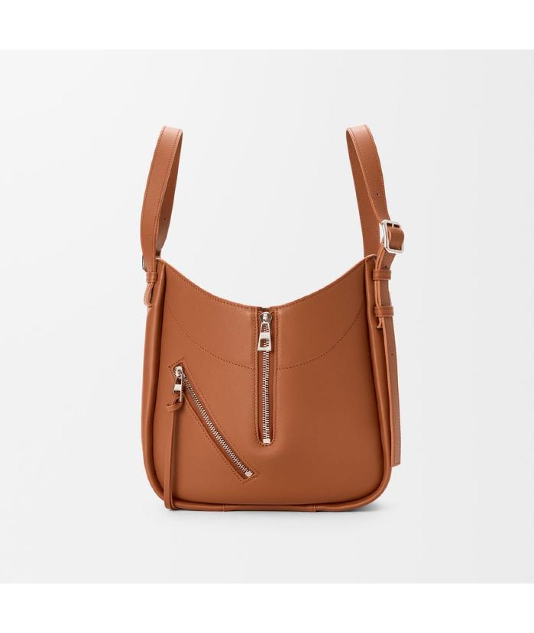 LOEWE Коричневая кожаная сумка через плечо, фото 5