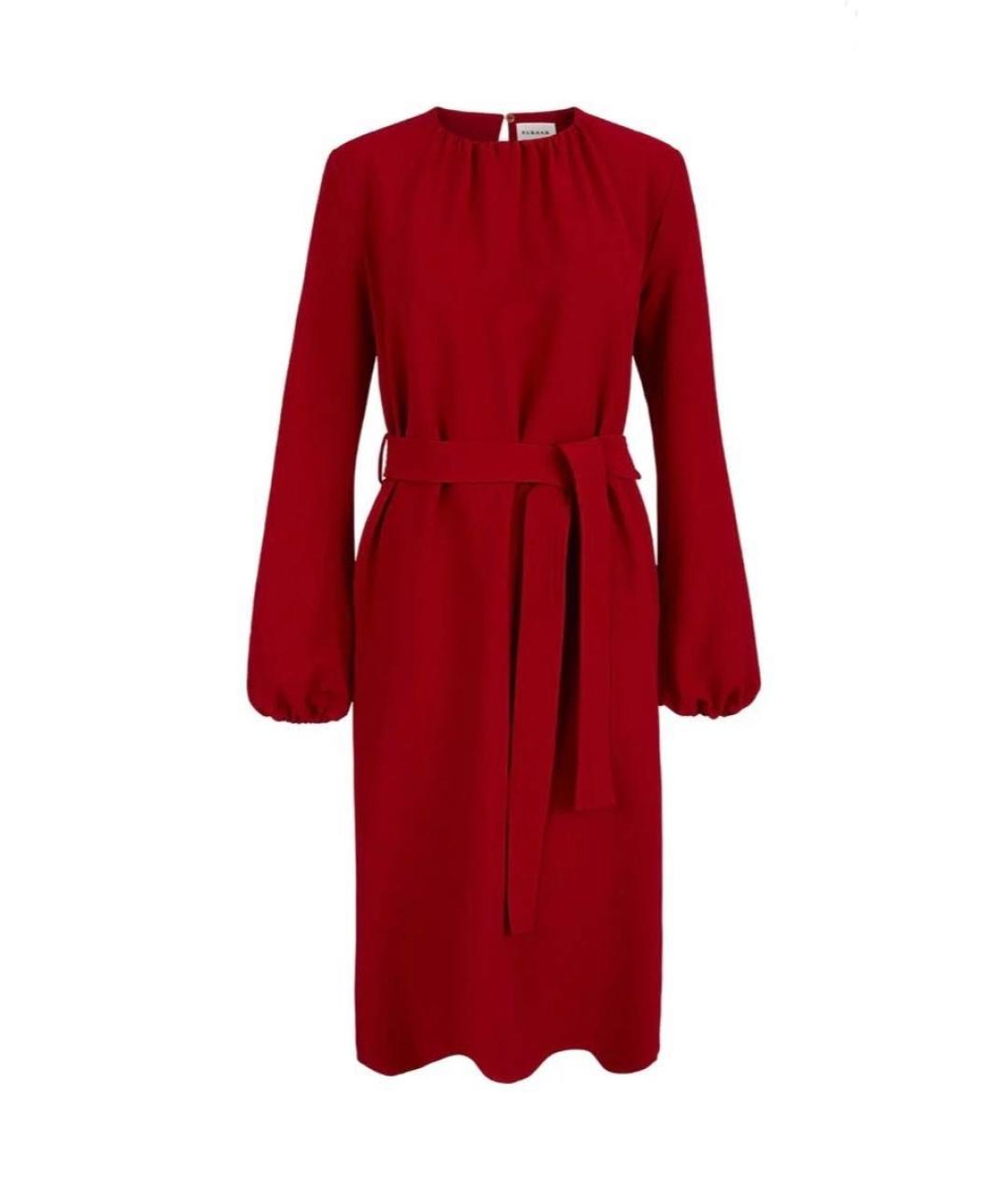 P.A.R.O.S.H. Красное вискозное повседневное платье, фото 1