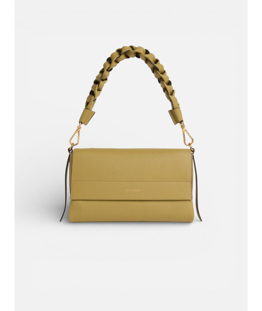 COCCINELLE Зеленая кожаная сумка через плечо, фото 7