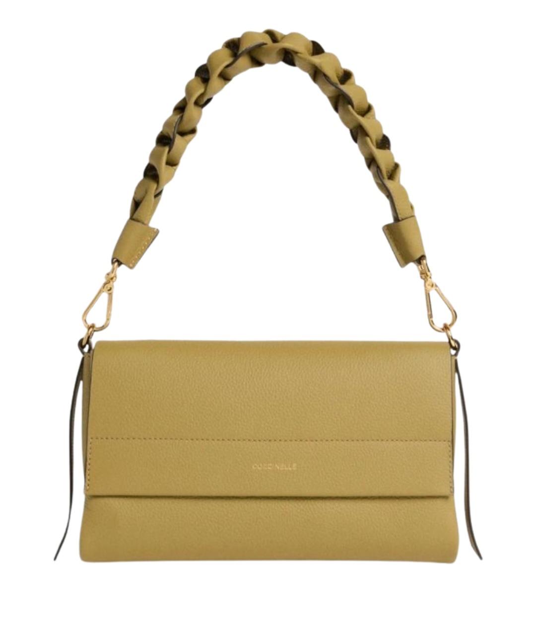 COCCINELLE Зеленая кожаная сумка через плечо, фото 1