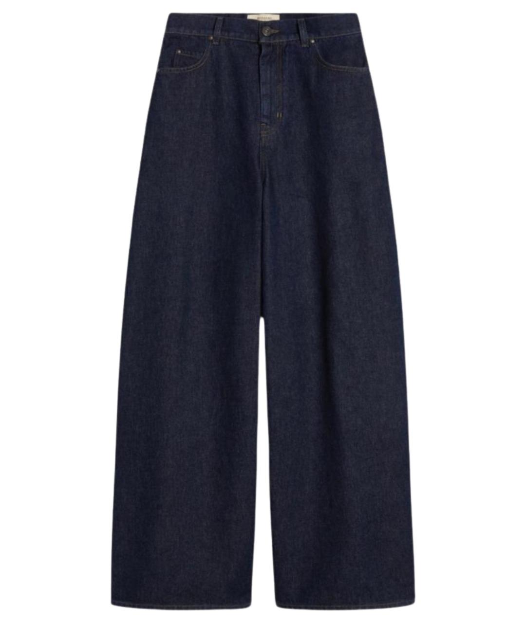 WEEKEND MAX MARA Черные хлопковые прямые джинсы, фото 1