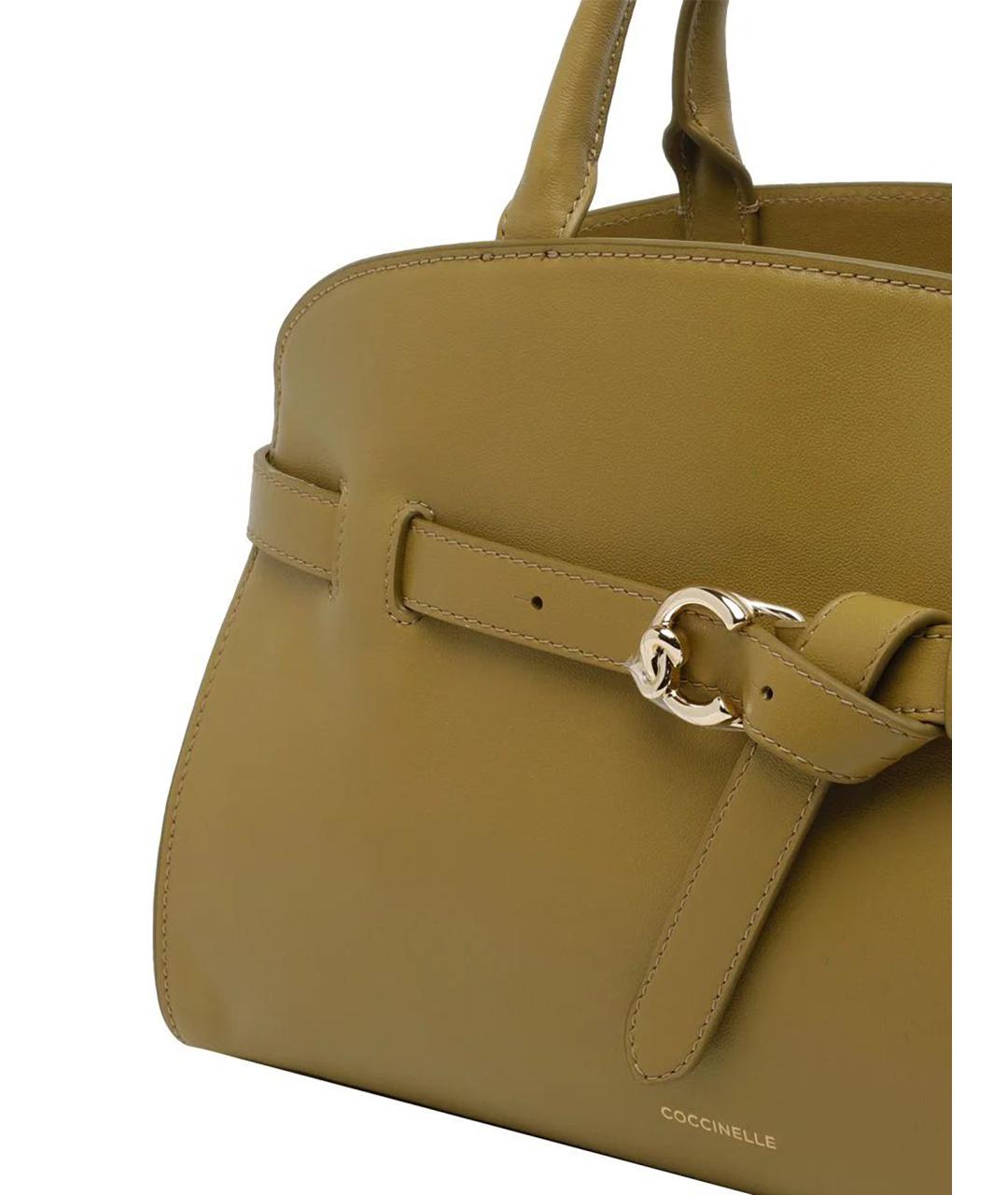 COCCINELLE Кожаная сумка с короткими ручками, фото 4
