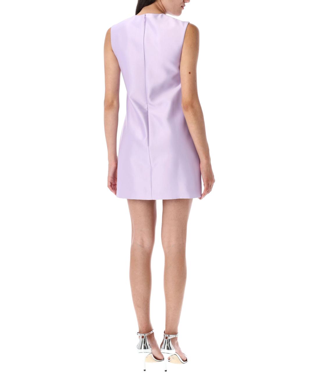 SELF-PORTRAIT Фиолетовое полиэстеровое коктейльное платье, фото 3