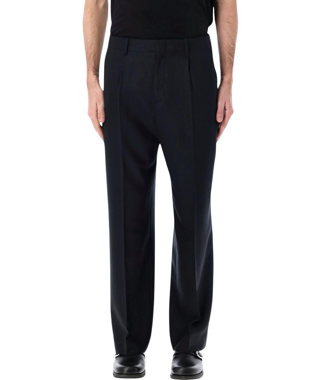 OUR LEGACY Черные шерстяные повседневные брюки, фото 1