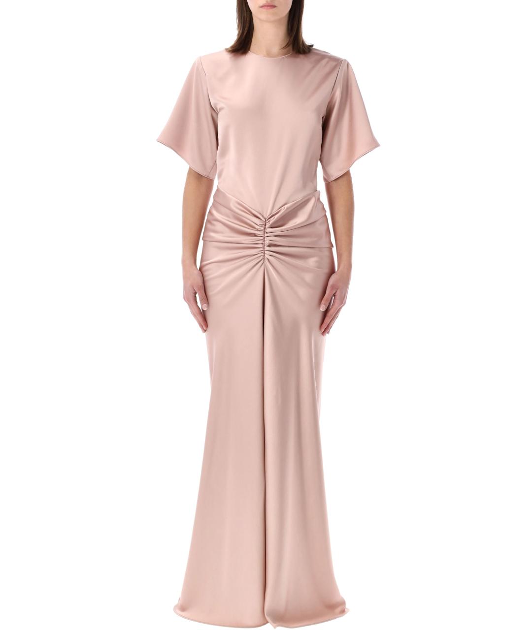 THE ANDAMANE Розовое полиэстеровое вечернее платье, фото 2