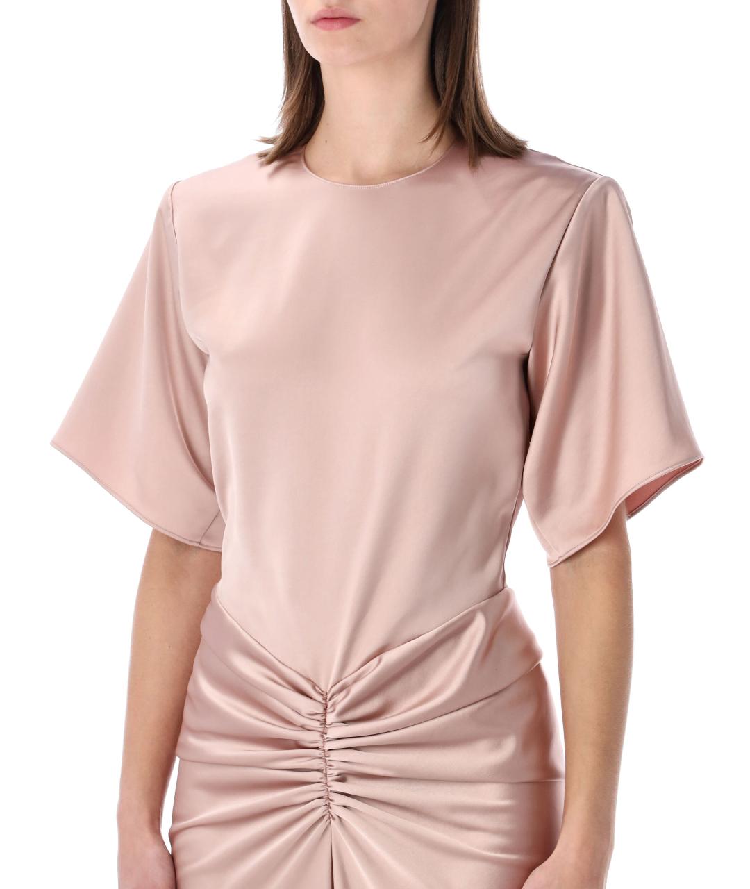 THE ANDAMANE Розовое полиэстеровое вечернее платье, фото 4