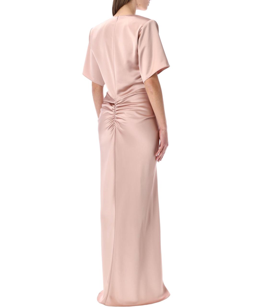 THE ANDAMANE Розовое полиэстеровое вечернее платье, фото 3
