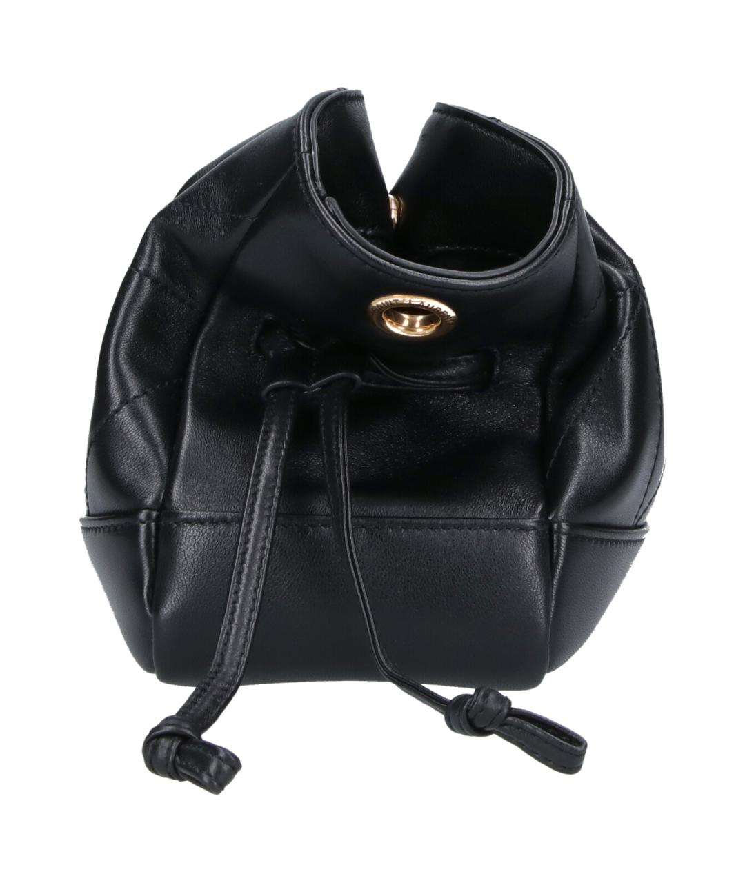 SAINT LAURENT Черная кожаная сумка через плечо, фото 5